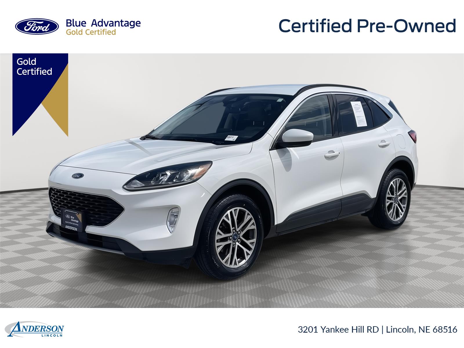 Star White Metallic Tri-Coat 2022 Ford Escape SEL AWD SUV / Crossover All-Wheel Drive 8-Speed Automatic