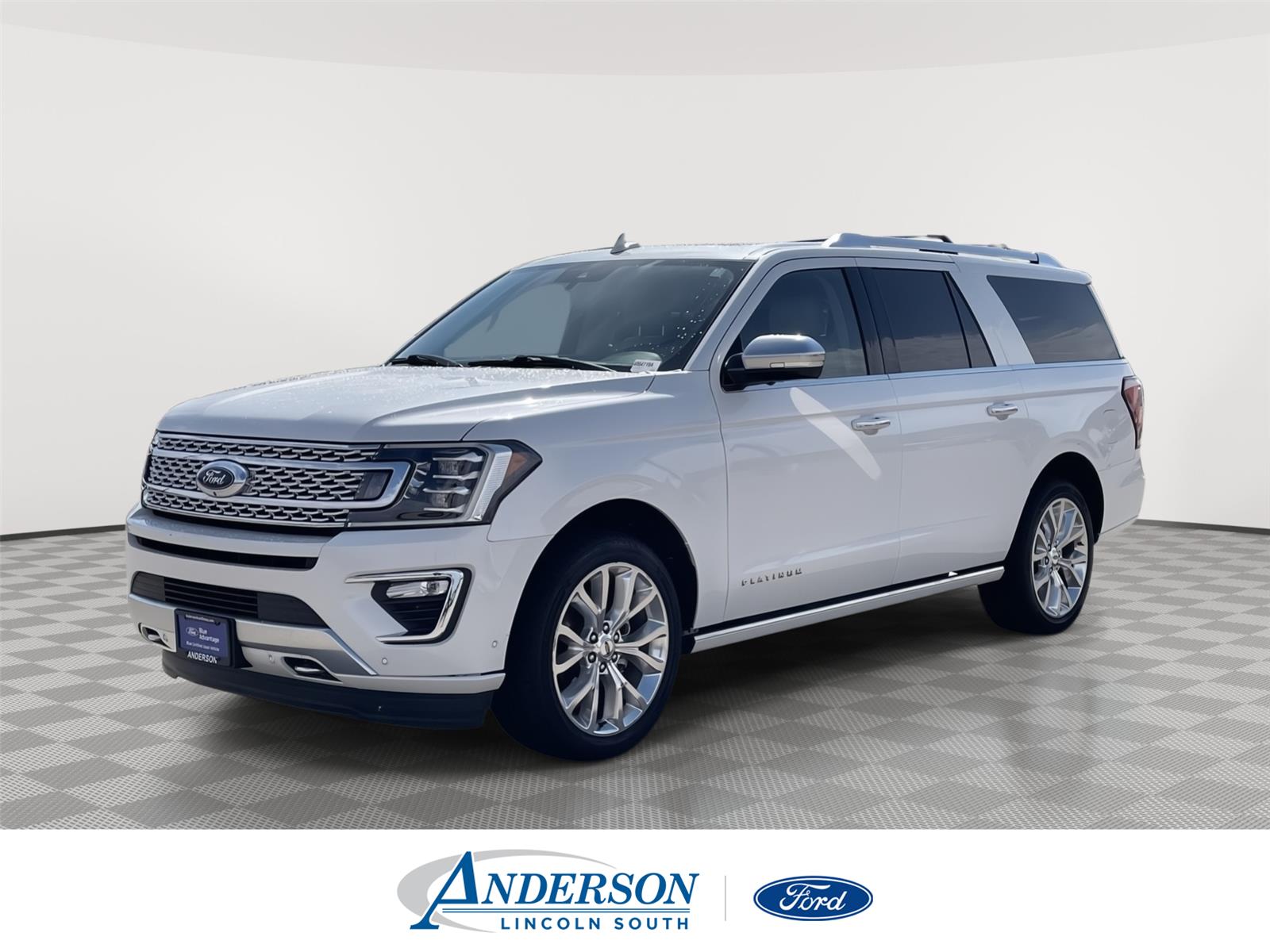 White Platinum Metallic Tri-Coat 2019 Ford Expedition MAX Platinum 4WD SUV / Crossover Four-Wheel Drive Automatic