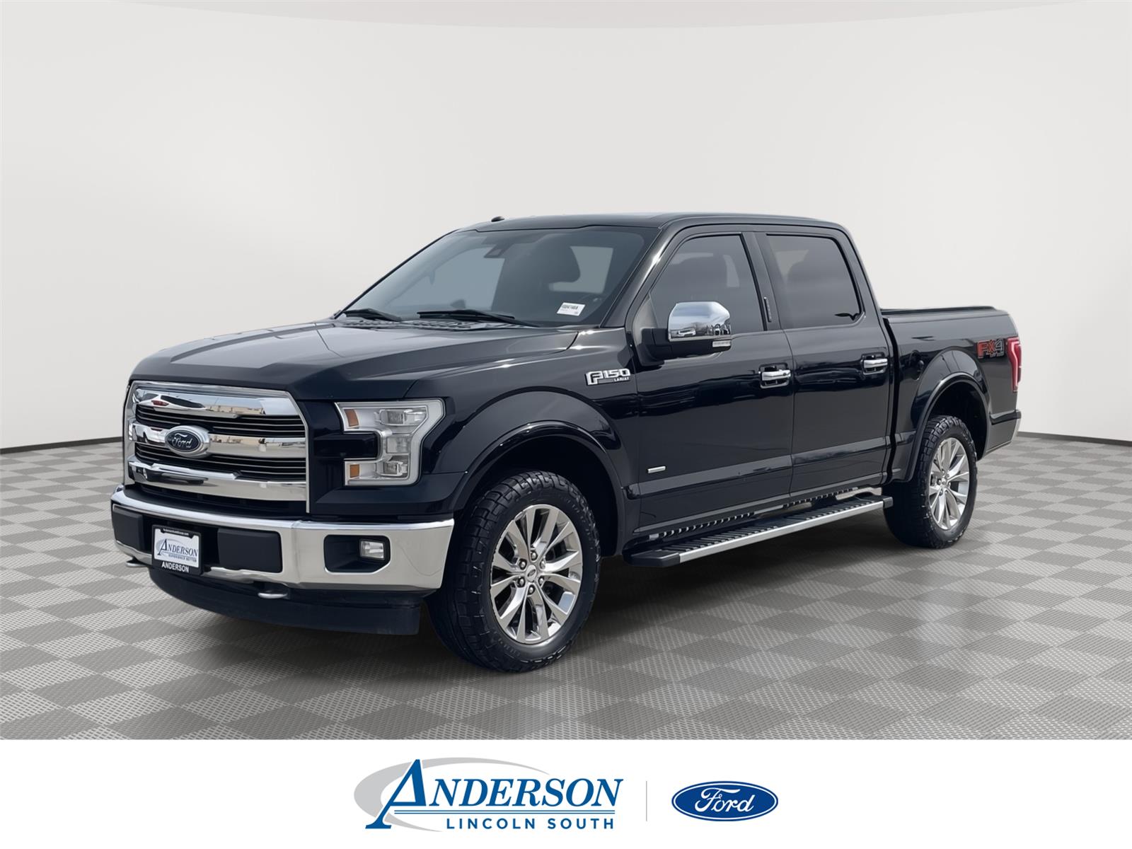Shadow Black 2017 Ford F-150 Lariat SuperCrew 4WD Pickup Truck Four-Wheel Drive Automatic