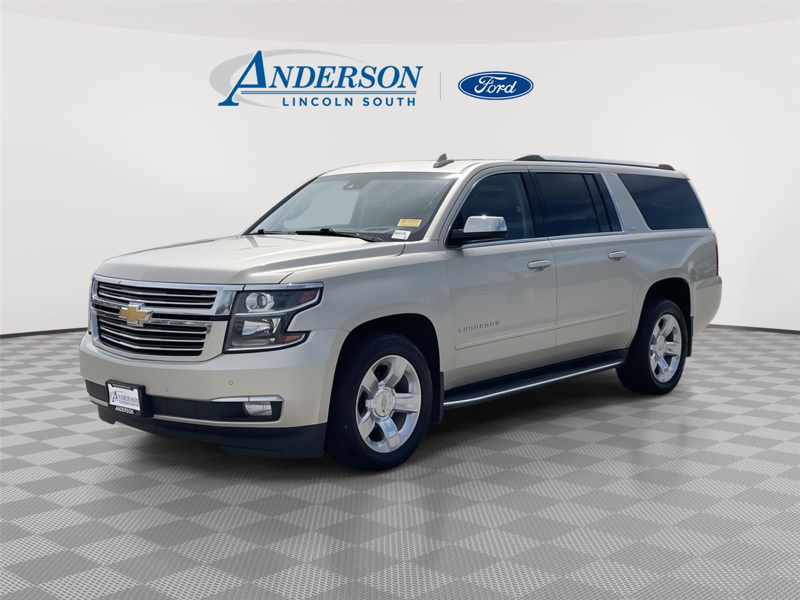Champagne Silver Metallic 2016 Chevrolet Suburban SUV / Crossover Four-Wheel Drive 6-Speed Automatic