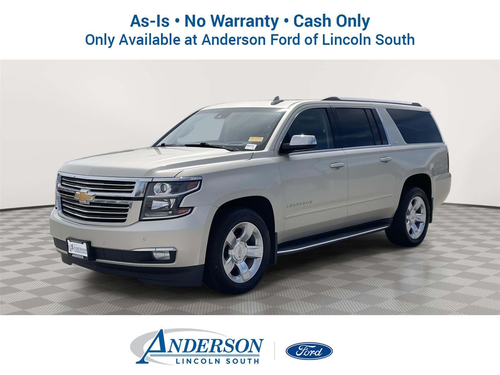 Champagne Silver Metallic 2016 Chevrolet Suburban SUV / Crossover Four-Wheel Drive 6-Speed Automatic
