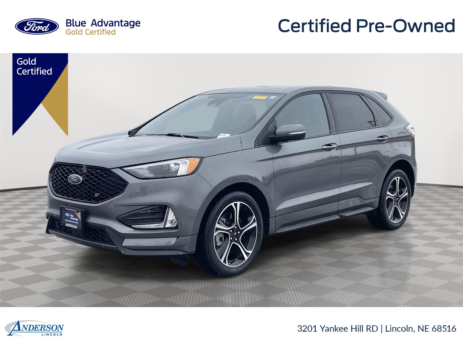 Carbonized Gray Metallic 2024 Ford Edge ST AWD SUV / Crossover All-Wheel Drive 7-Speed Automatic