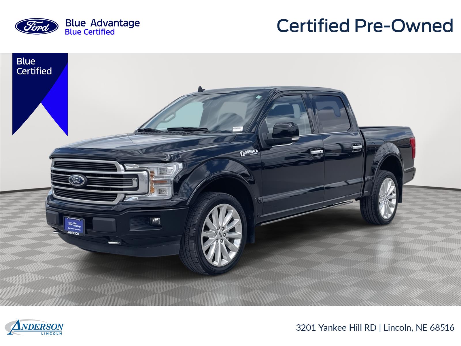 Agate Black 2019 Ford F-150 Limited SuperCrew 4WD Pickup Truck Four-Wheel Drive Automatic