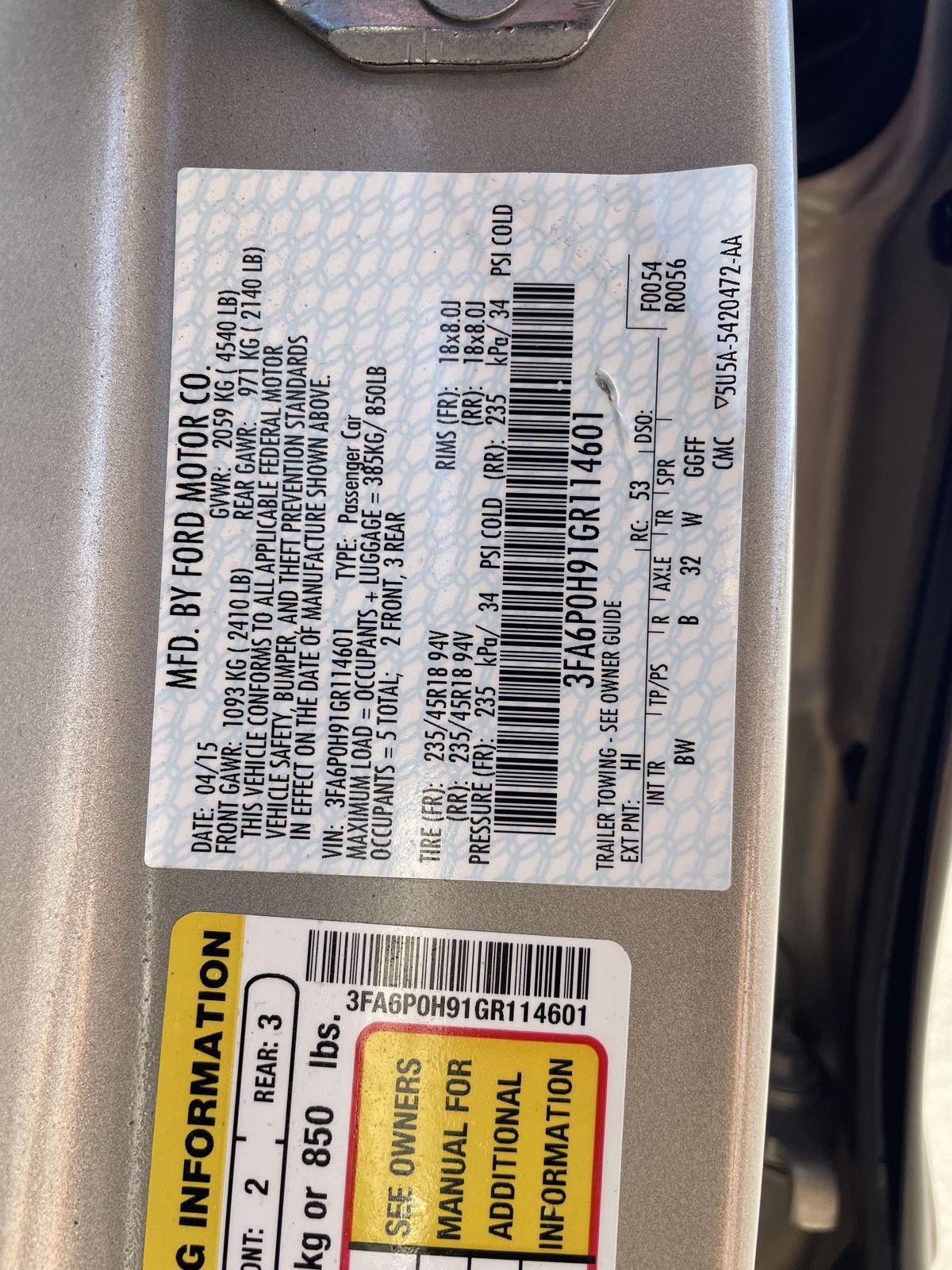 Used 2016 Ford Fusion for sale in Lincoln NE