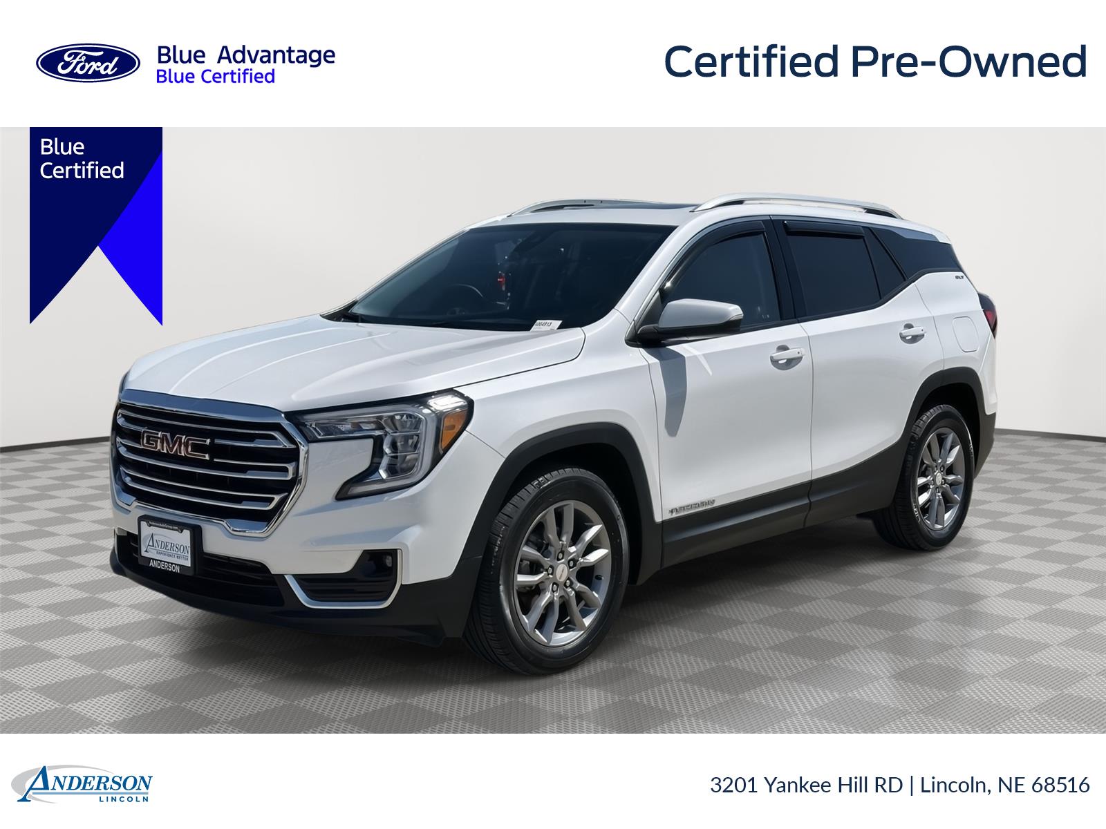 White Frost Tricoat 2022 GMC Terrain SLT AWD SUV / Crossover All-Wheel Drive 9-Speed Automatic