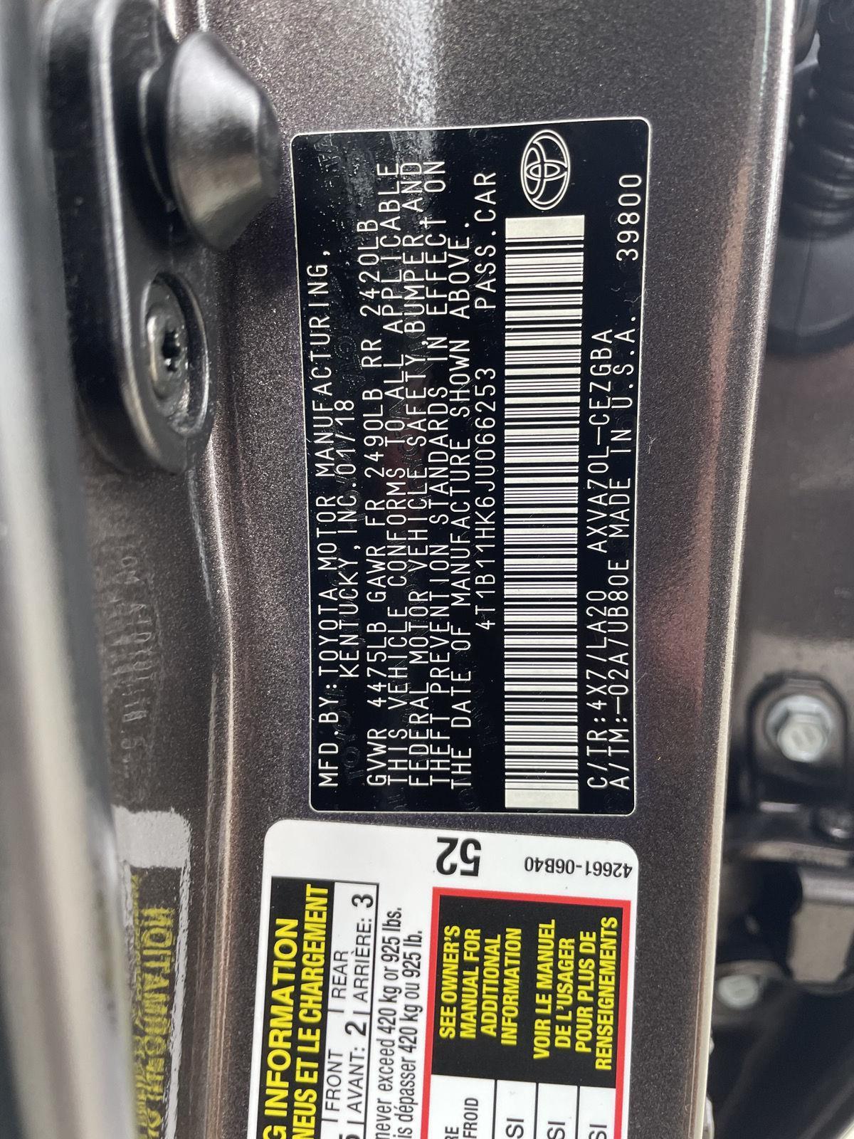 Used 2018 Toyota Camry for sale in Lincoln NE