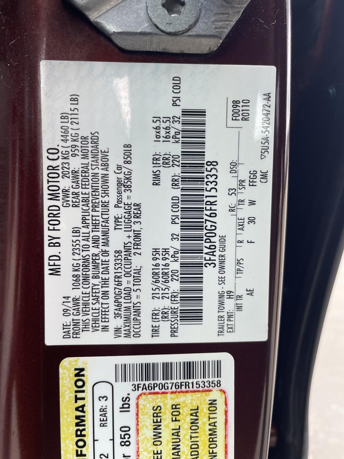 Used 2015 Ford Fusion for sale in Lincoln NE