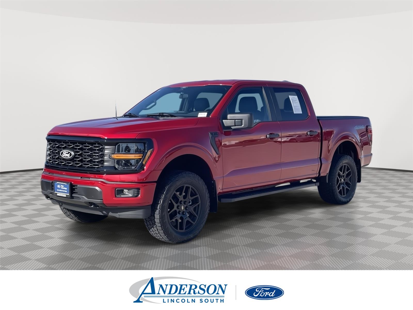 Rapid Red Metallic Tinted Clearcoat 2025 Ford F-150 Pickup Truck Four-Wheel Drive Automatic