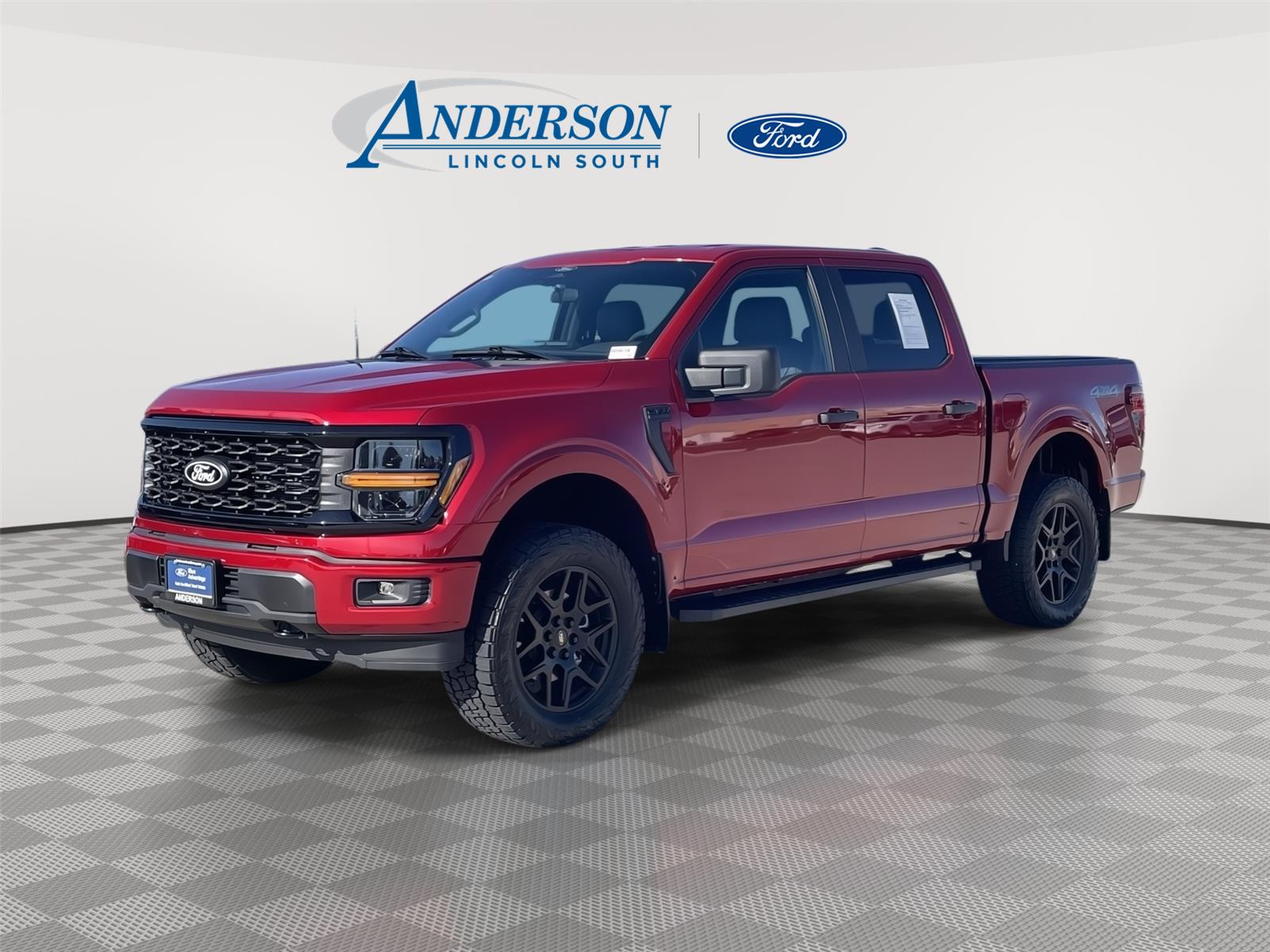 Rapid Red Metallic Tinted Clearcoat 2025 Ford F-150 Pickup Truck Four-Wheel Drive Automatic