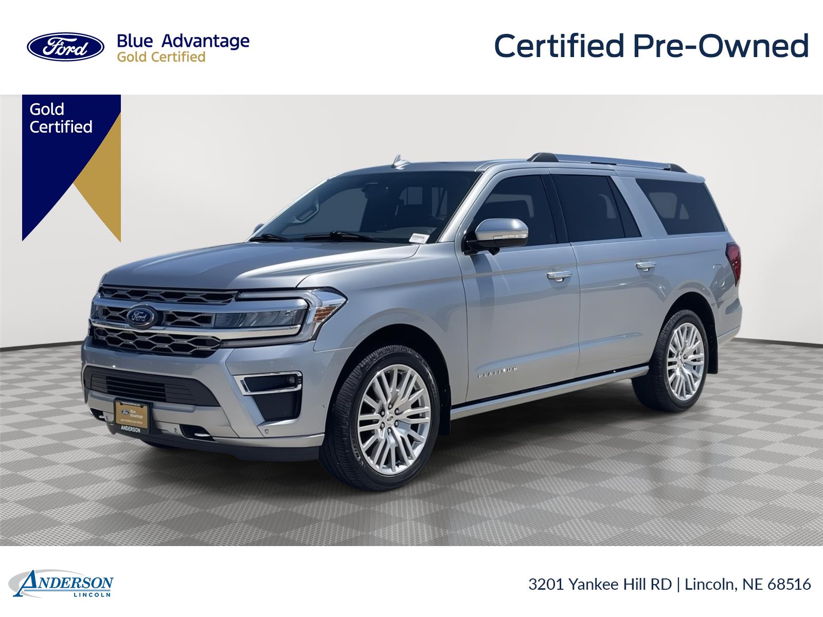 Iconic Silver 2024 Ford Expedition MAX Platinum 4WD SUV / Crossover Four-Wheel Drive Automatic