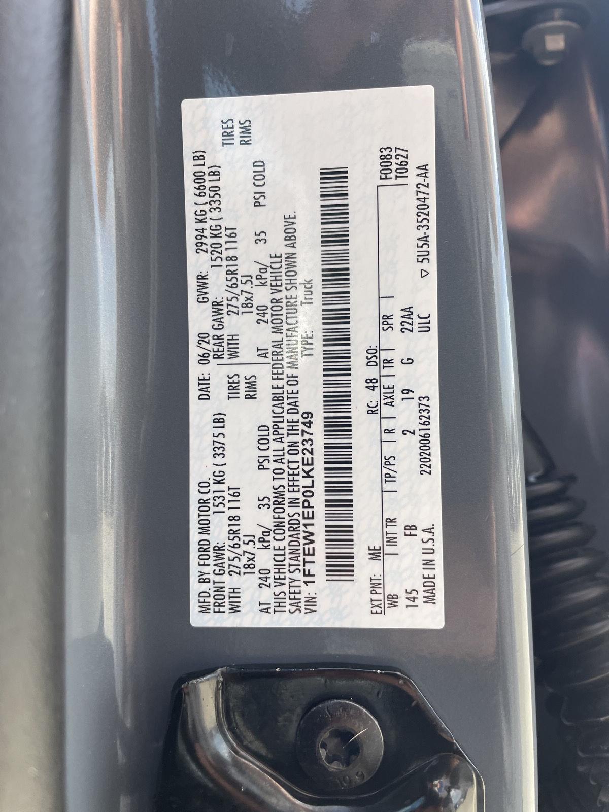 Pre-Owned 2020 Ford F-150 for sale in Lincoln NE