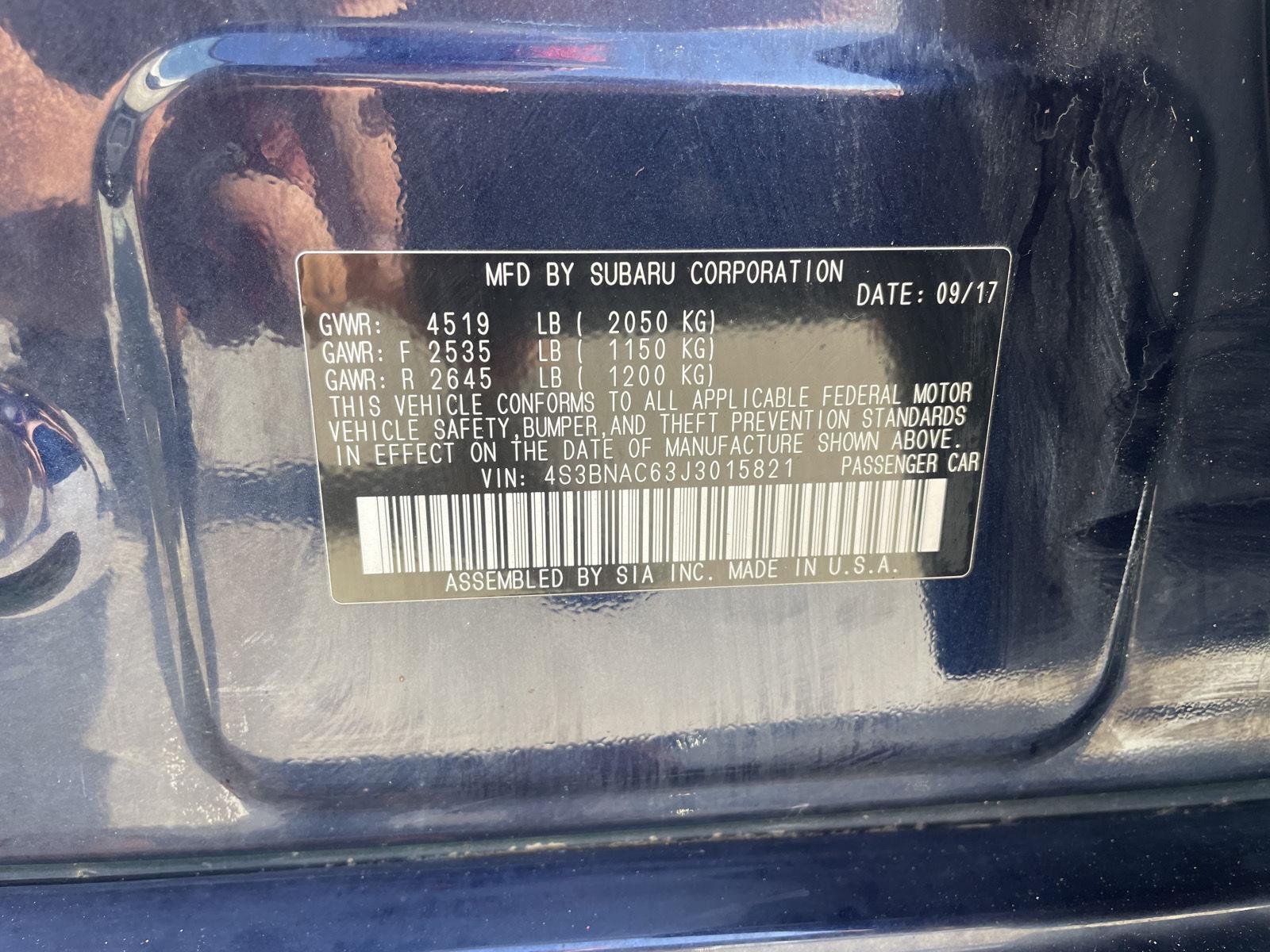 Used 2018 Subaru Legacy for sale in Lincoln NE