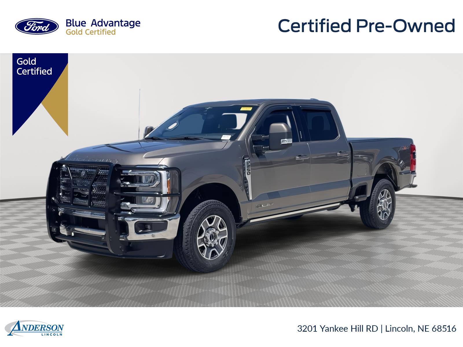 Stone Gray 2023 Ford F-250 Super Duty Pickup Truck Four-Wheel Drive Automatic