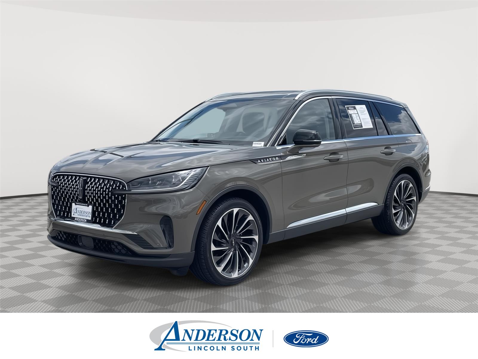 Harbor Gray Metallic Clearcoat 2025 Lincoln Aviator SUV / Crossover All-Wheel Drive Automatic