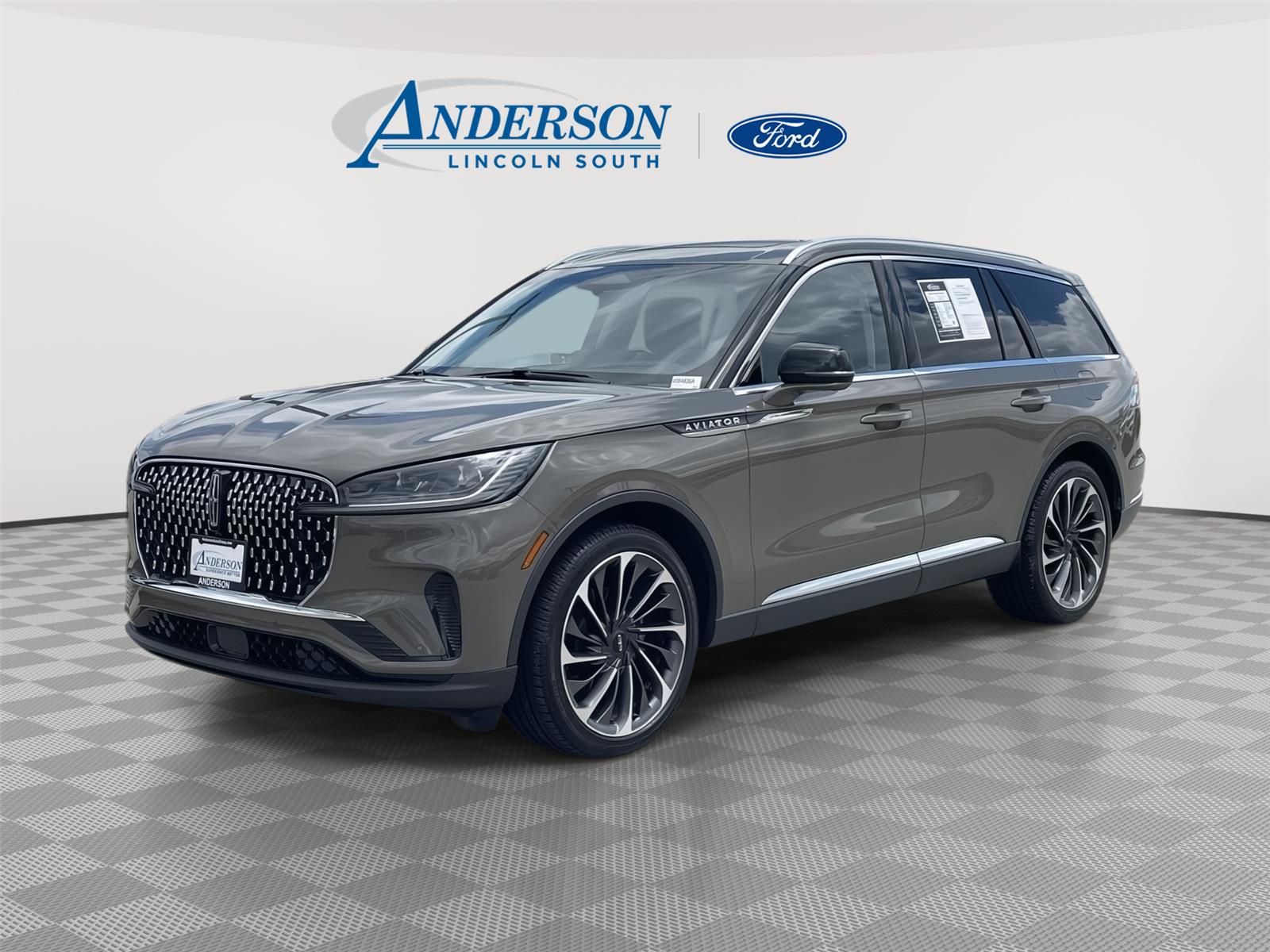 Harbor Gray Metallic Clearcoat 2025 Lincoln Aviator SUV / Crossover All-Wheel Drive Automatic