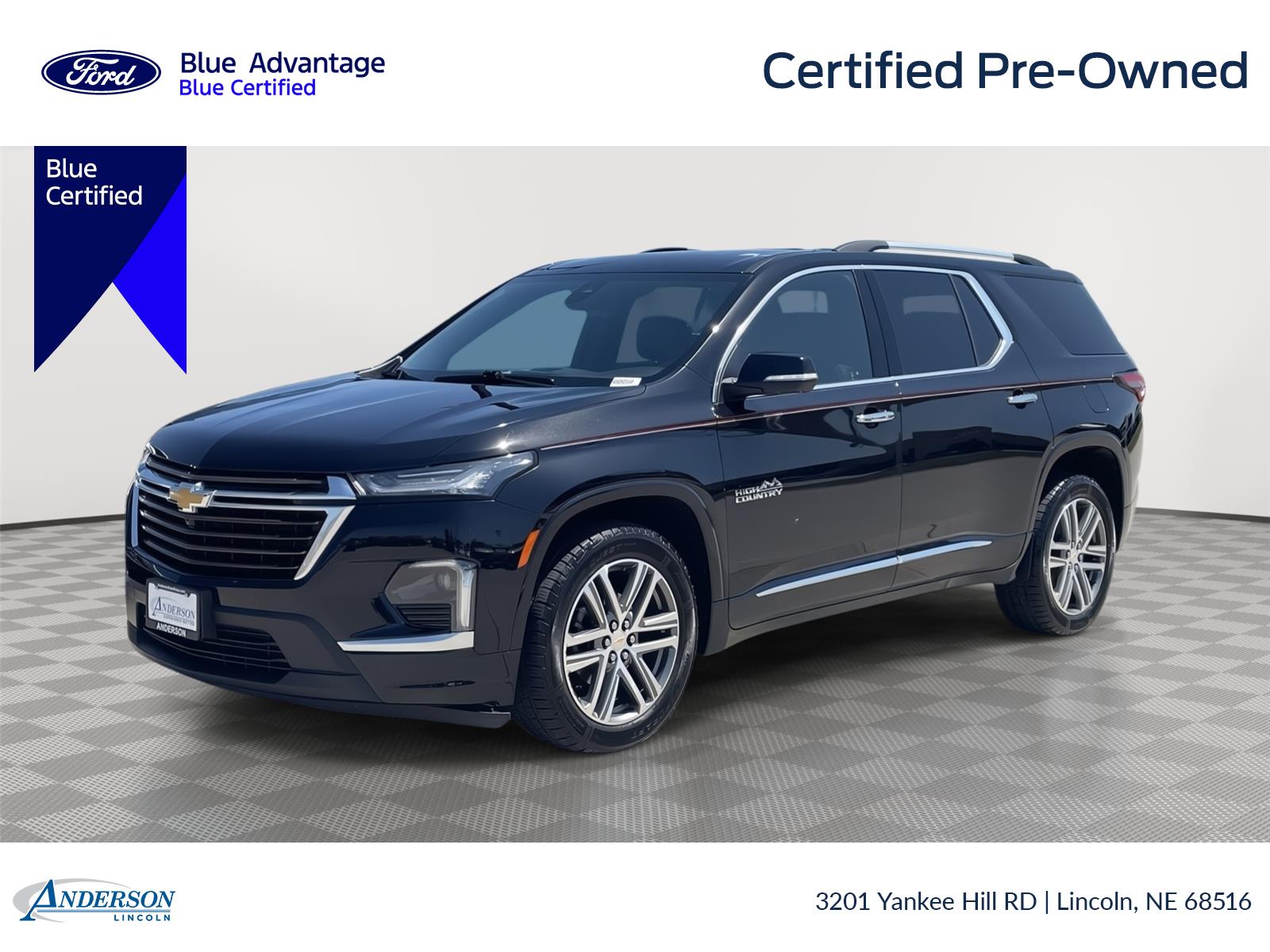 Mosaic Black Metallic 2023 Chevrolet Traverse SUV / Crossover Four-Wheel Drive 9-Speed Automatic
