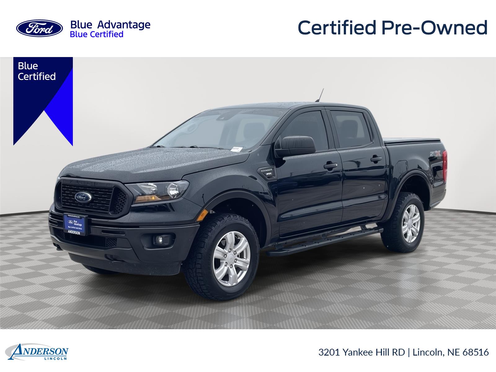 Shadow Black 2019 Ford Ranger Pickup Truck Four-Wheel Drive Automatic