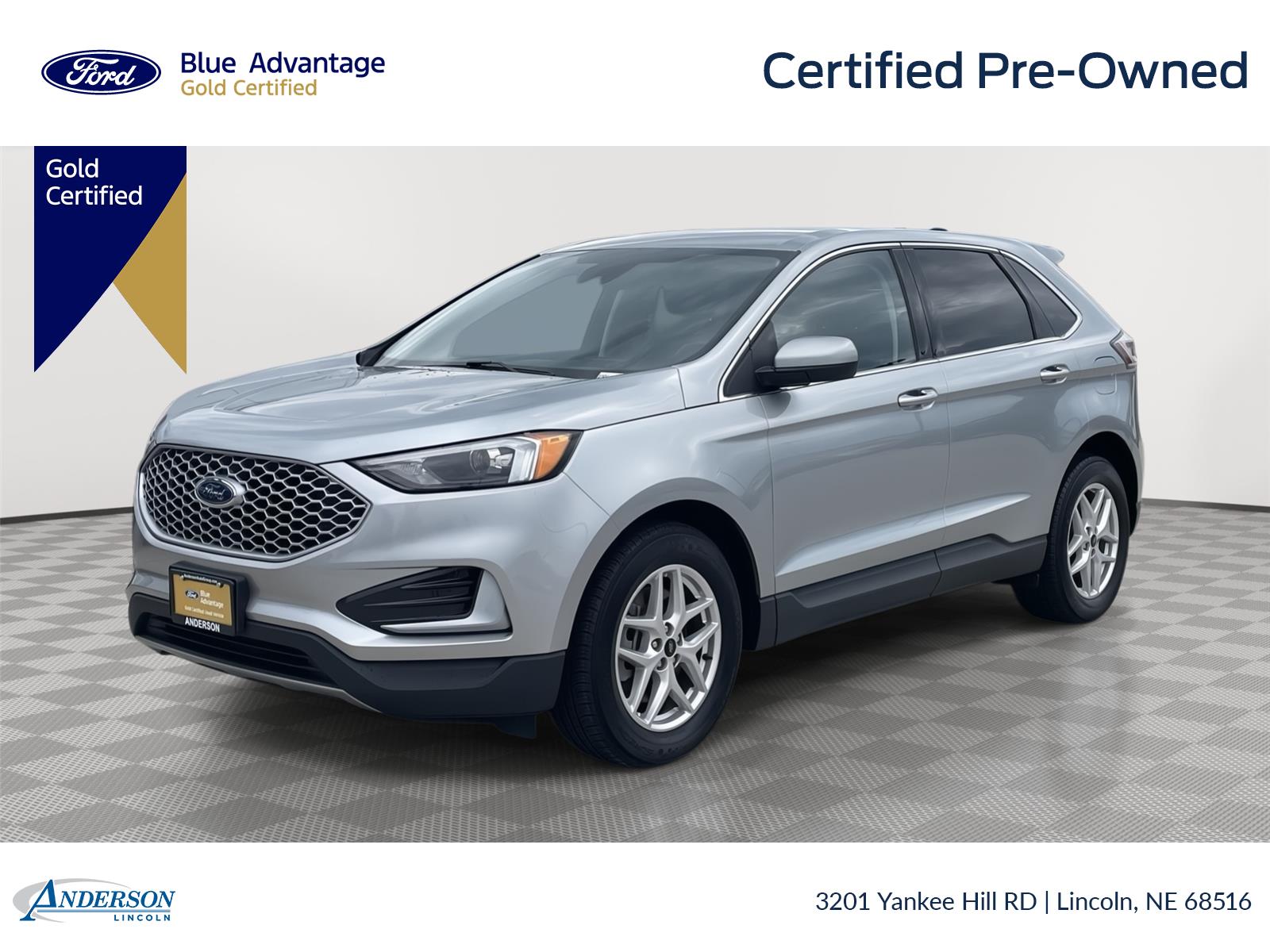 Iconic Silver 2024 Ford Edge SUV / Crossover All-Wheel Drive 8-Speed Automatic