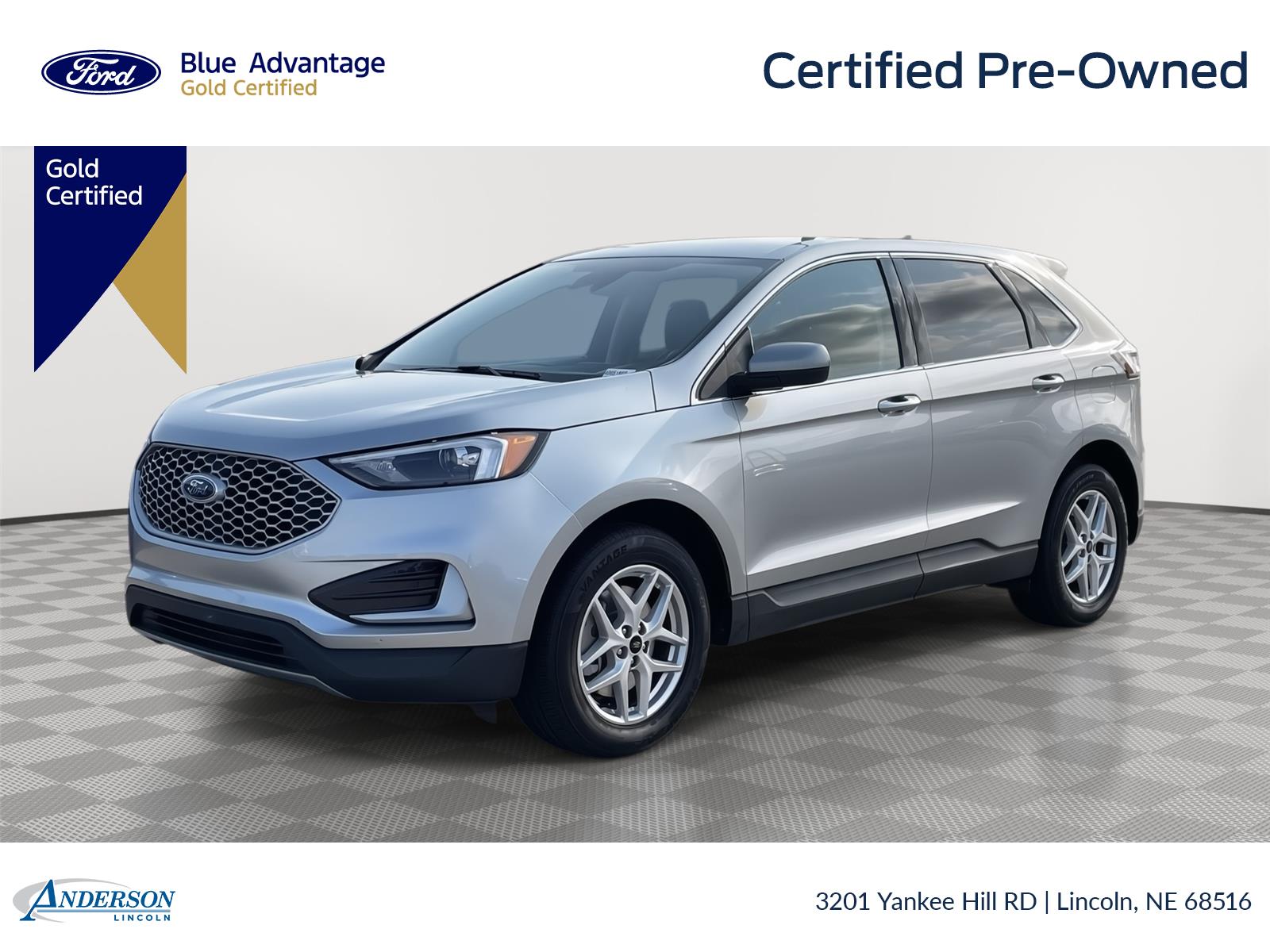Iconic Silver 2024 Ford Edge SUV / Crossover All-Wheel Drive 8-Speed Automatic