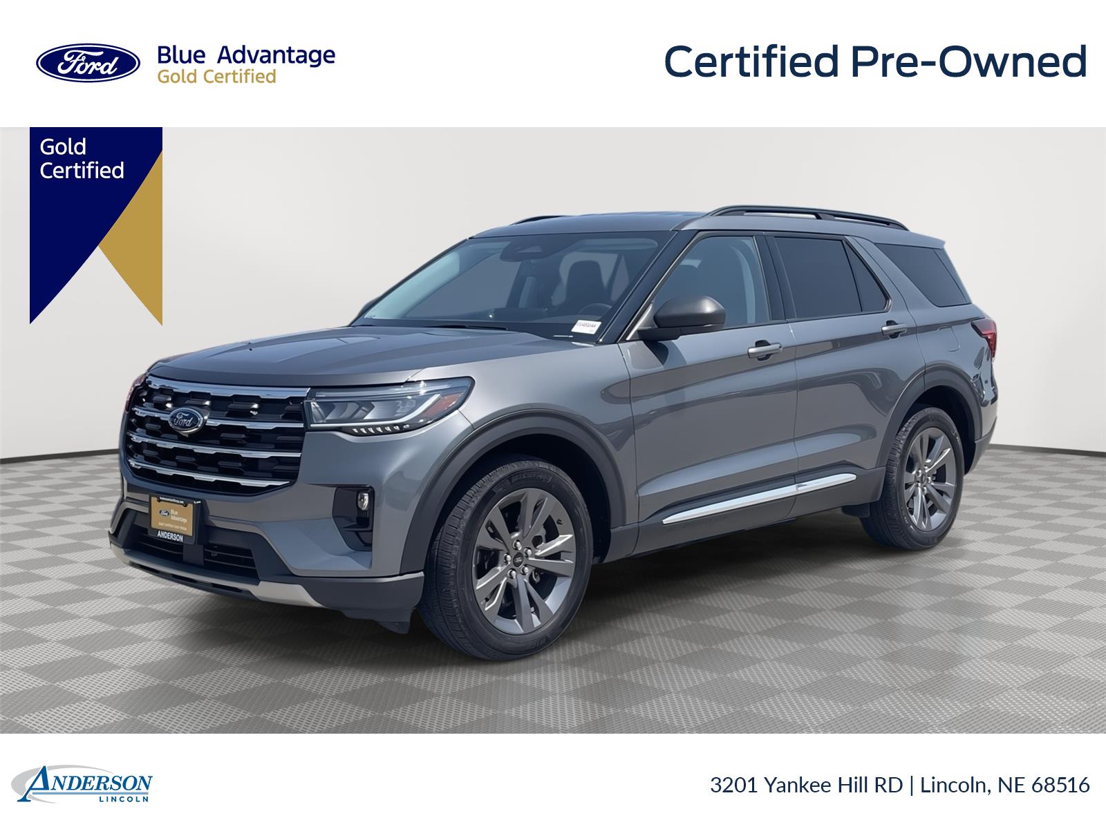 Carbonized Gray 2025 Ford Explorer SUV / Crossover All-Wheel Drive Automatic