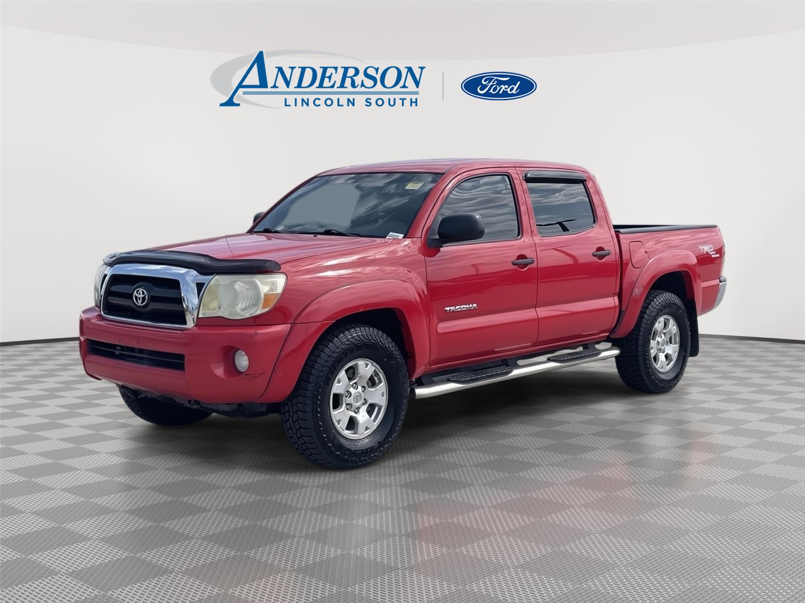 Radiant Red 2007 Toyota Tacoma Pickup Truck Four-Wheel Drive Automatic