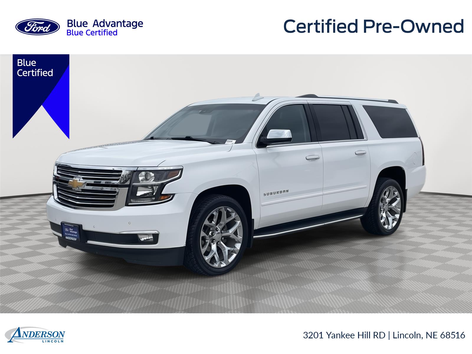 Summit White 2018 Chevrolet Suburban SUV / Crossover Four-Wheel Drive 6-Speed Automatic