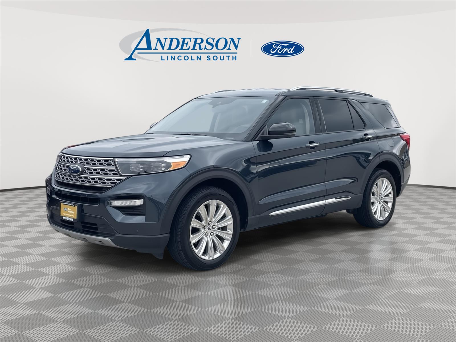 Stone Blue 2022 Ford Explorer SUV / Crossover All-Wheel Drive Automatic