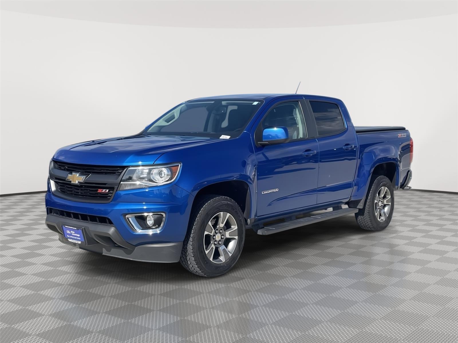 Kinetic Blue Metallic 2019 Chevrolet Colorado Pickup Truck Four-Wheel Drive 8-Speed Automatic