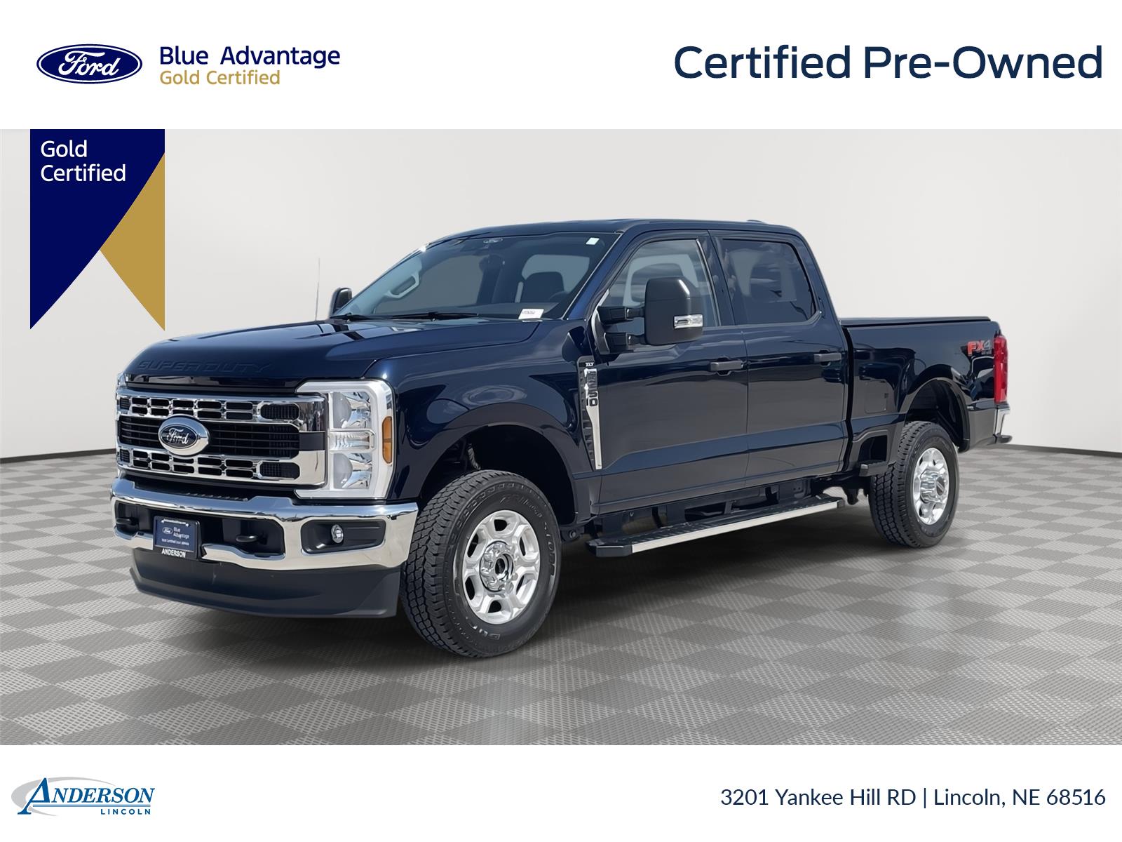 Antimatter Blue 2025 Ford F-250 Super Duty Pickup Truck Four-Wheel Drive Automatic