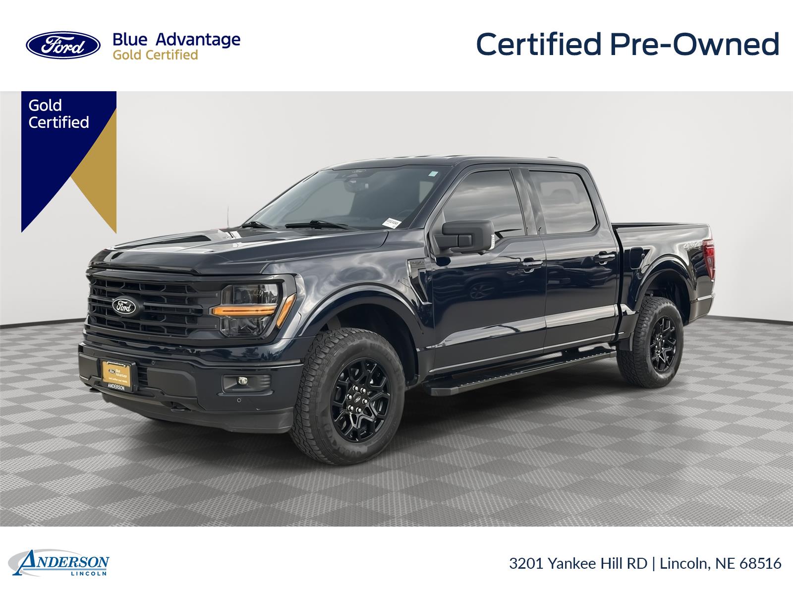 Antimatter Blue 2025 Ford F-150 Pickup Truck Four-Wheel Drive Automatic