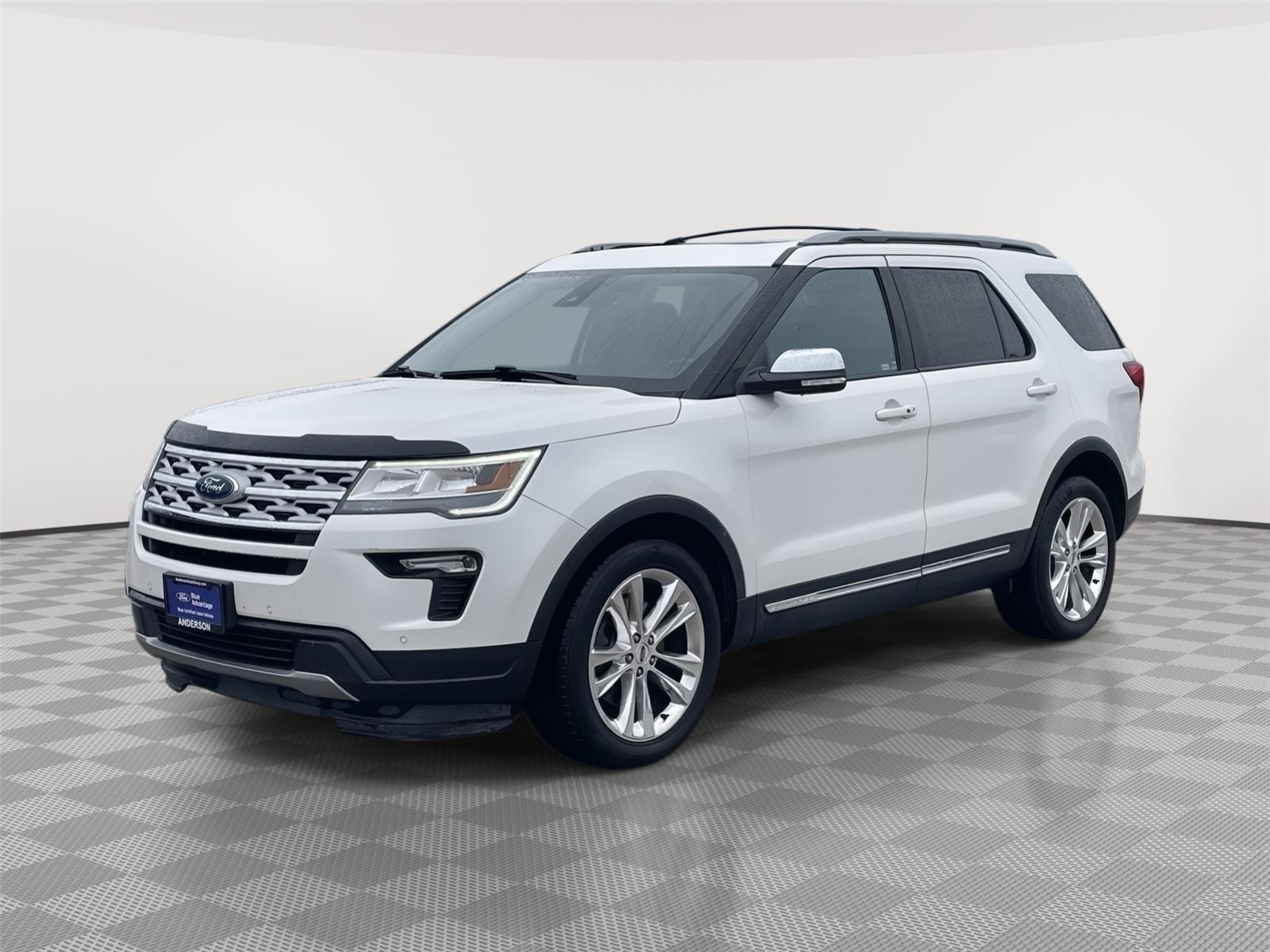 White Platinum Metallic Tri-Coat 2019 Ford Explorer SUV / Crossover Front-Wheel Drive 6-Speed Automatic