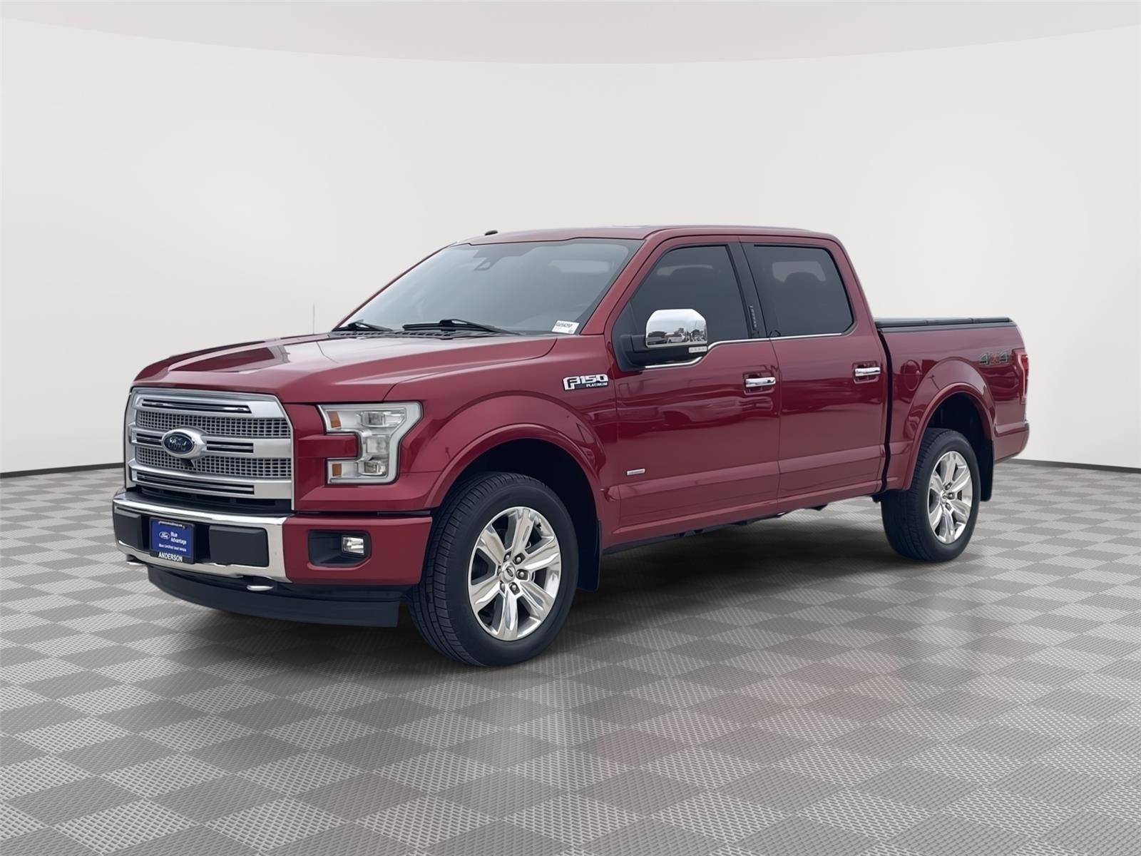 Ruby Red Metallic Tinted Clearcoat 2017 Ford F-150 Pickup Truck Four-Wheel Drive Automatic