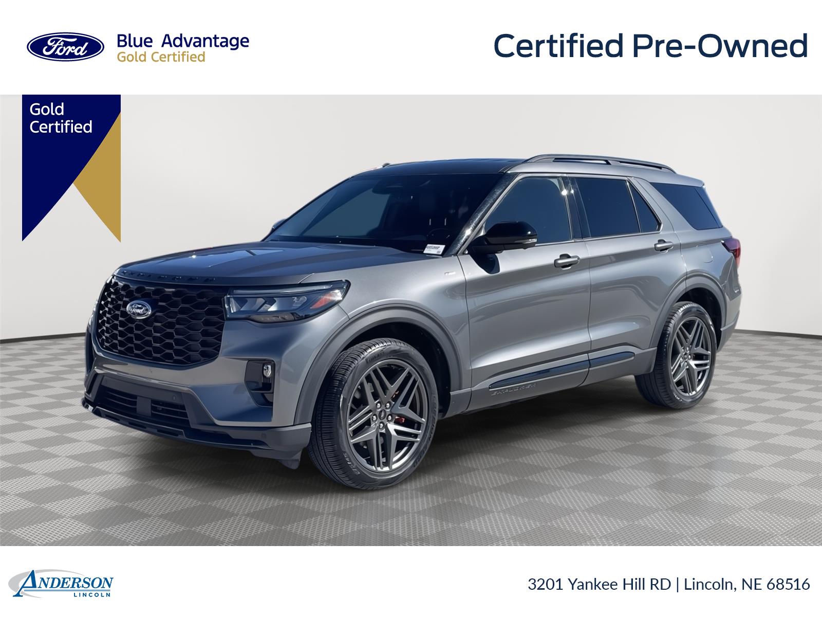 Carbonized Gray 2025 Ford Explorer SUV / Crossover All-Wheel Drive Automatic