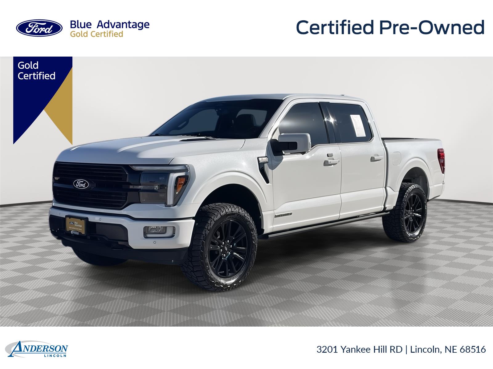 Star White Metallic Tri-Coat 2025 Ford F-150 Pickup Truck Four-Wheel Drive Automatic