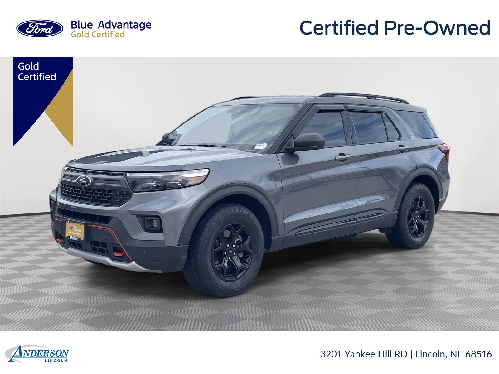 Carbonized Gray 2022 Ford Explorer SUV / Crossover All-Wheel Drive Automatic