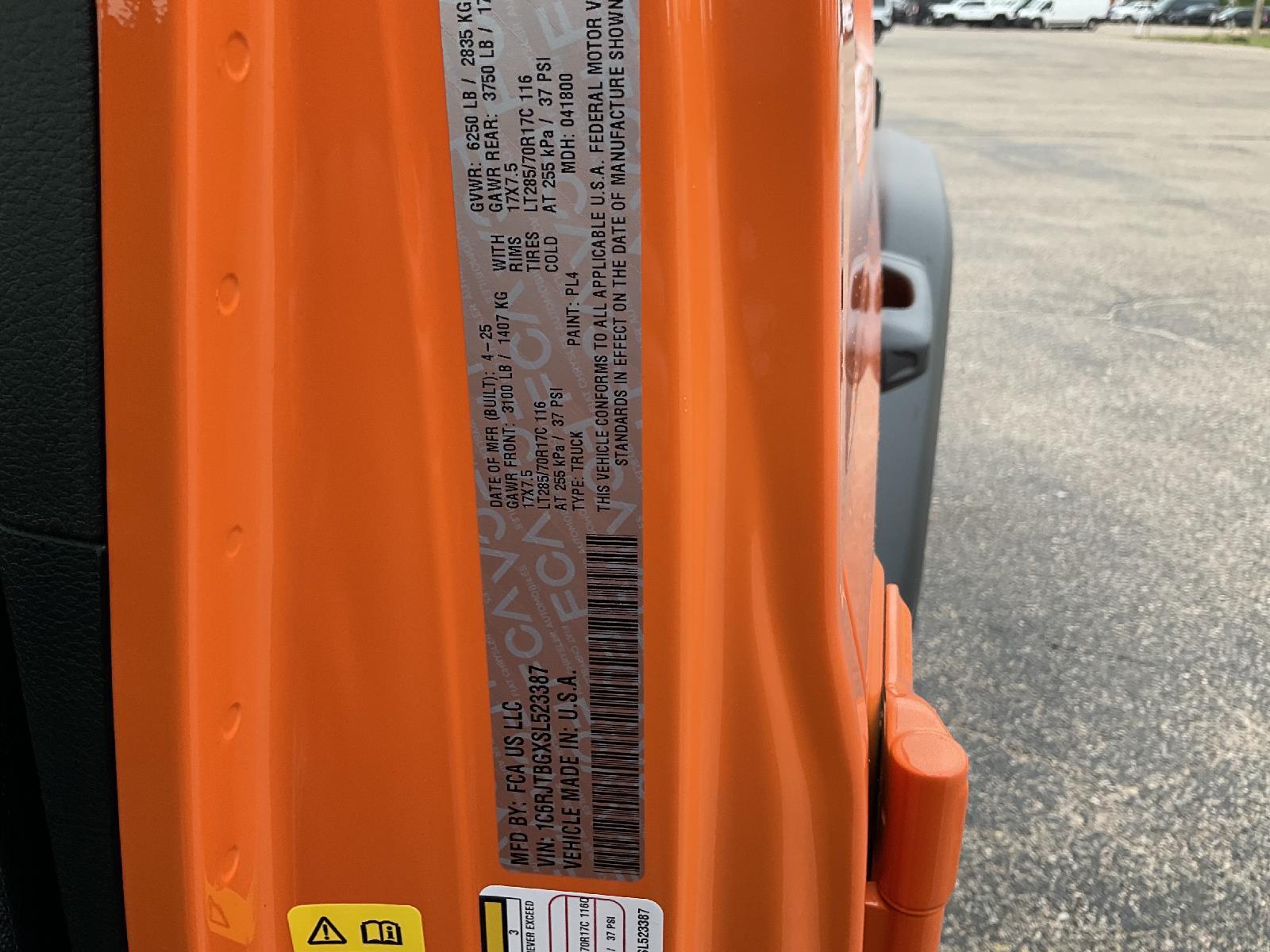 New 2025 Jeep Gladiator Rubicon Crew Cab Truck for sale in Grand Island NE