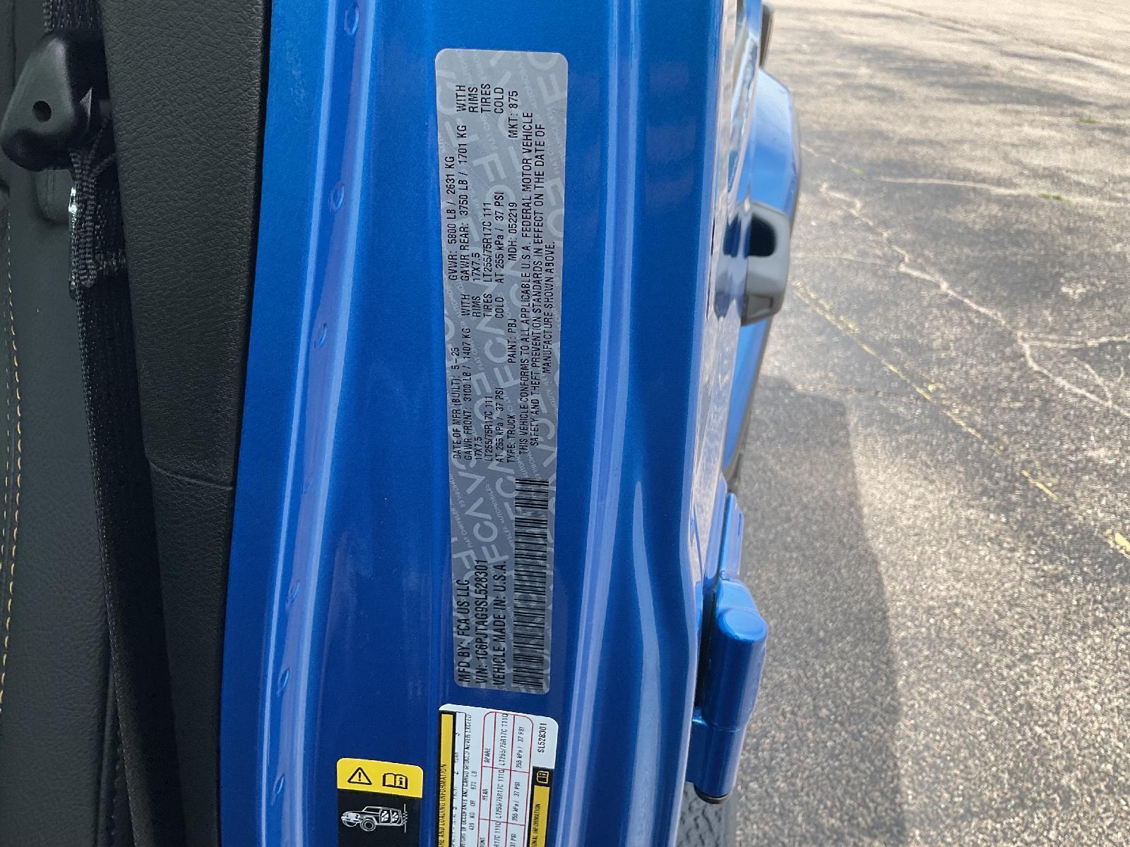 New 2025 Jeep Gladiator High Tide Crew Cab Truck for sale in Grand Island NE