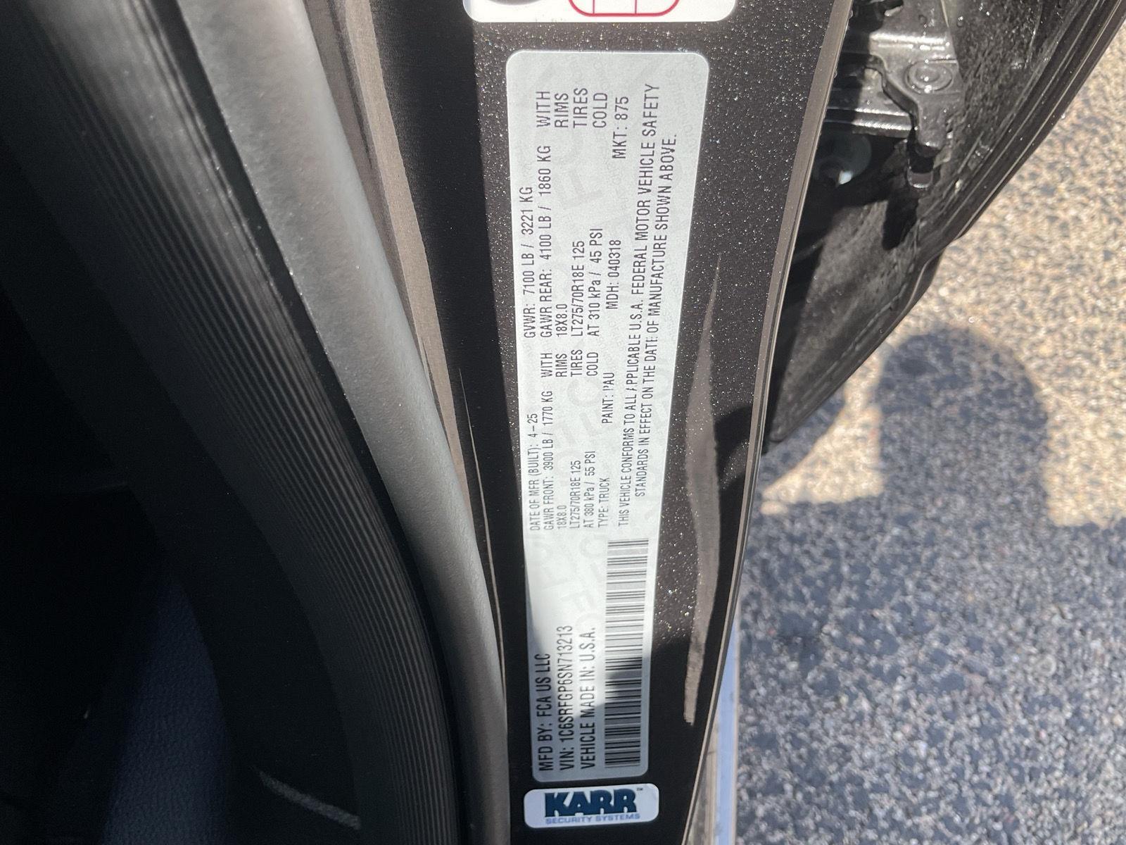 New 2025 Ram 1500 Warlock Crew Cab Truck for sale in Grand Island NE