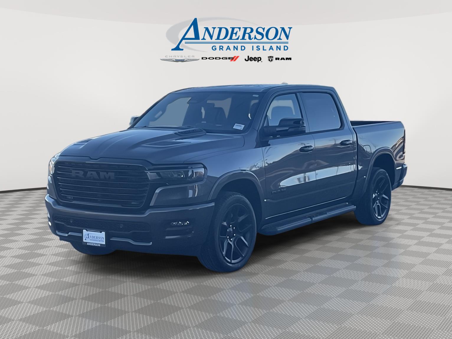 Gray (Granite Crystal Metallic Clearcoat) 2026 RAM 1500 Laramie Crew Cab 4WD Pickup Truck Four-Wheel Drive 8-Speed Automatic