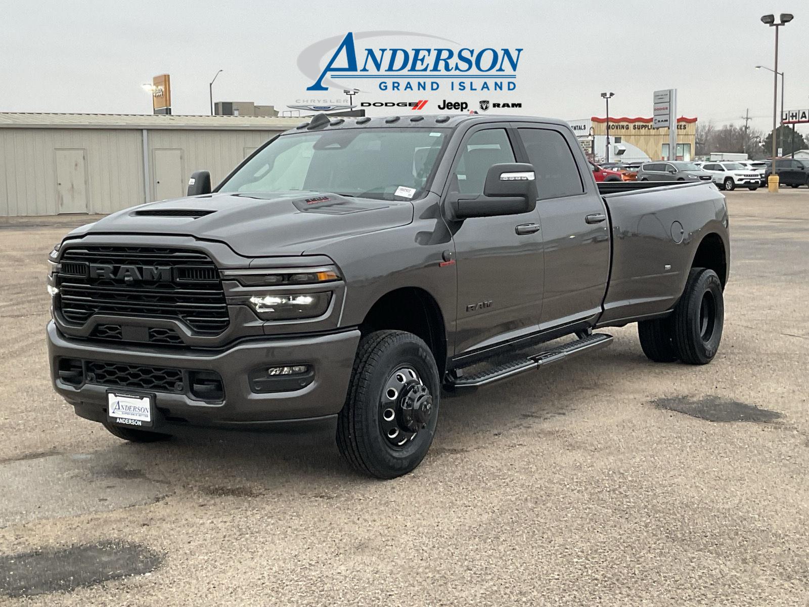Gray (Granite Crystal Metallic Clearcoat) 2026 RAM 3500 Laramie Crew Cab LB DRW 4WD Pickup Truck Four-Wheel Drive 8-Speed Automatic