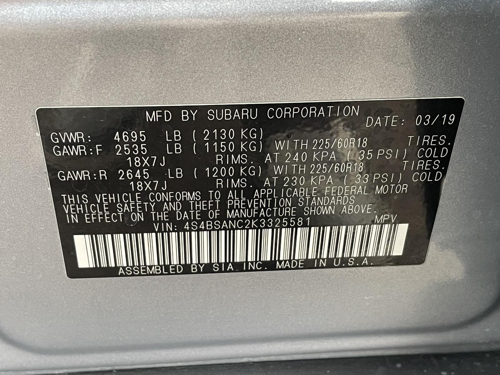 Used 2019 Subaru Outback for sale in Grand Island NE