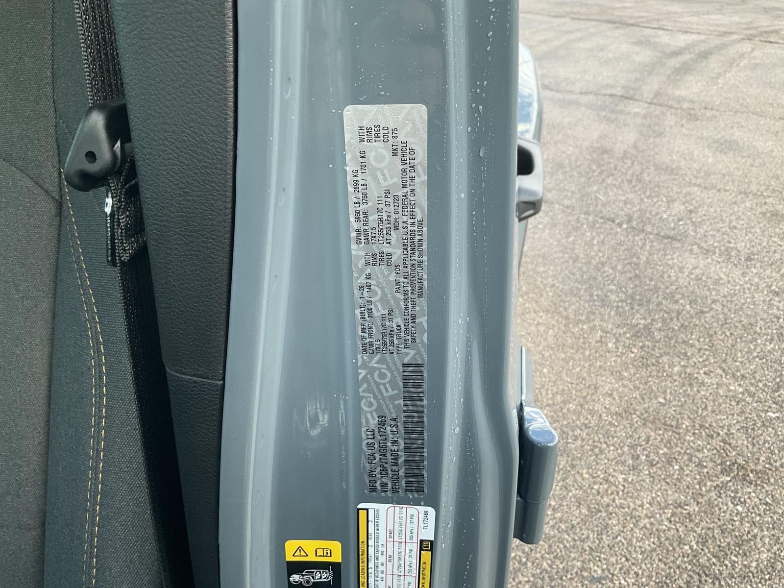 New 2026 Jeep Gladiator for sale in Grand Island NE