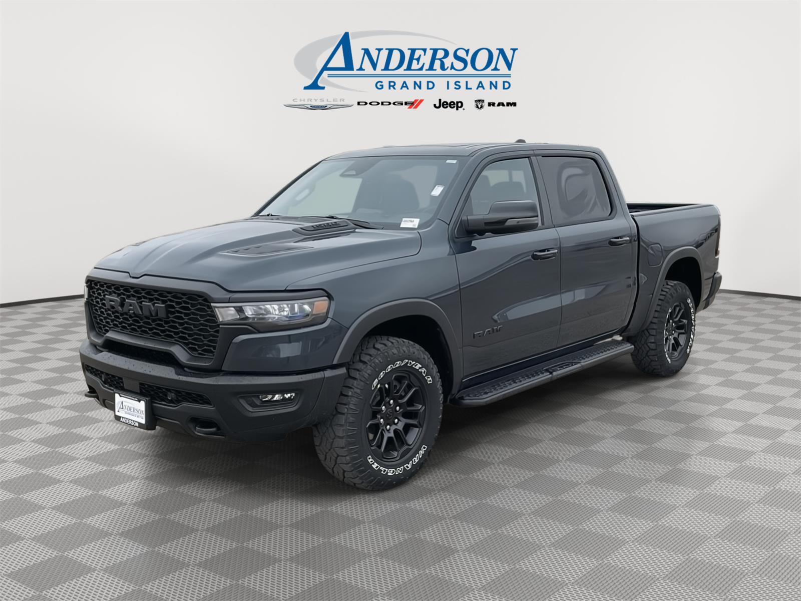 Forged Blue Metallic 2026 RAM 1500 Rebel Crew Cab 4WD Pickup Truck Four-Wheel Drive 8-Speed Automatic