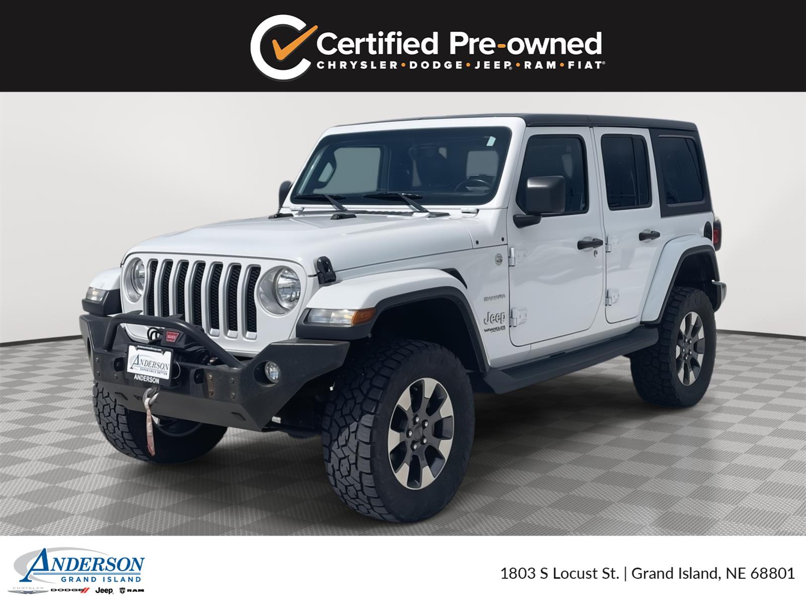 Bright White Clearcoat 2018 Jeep Wrangler Unlimited Sahara 4WD SUV / Crossover Four-Wheel Drive 8-Speed Automatic