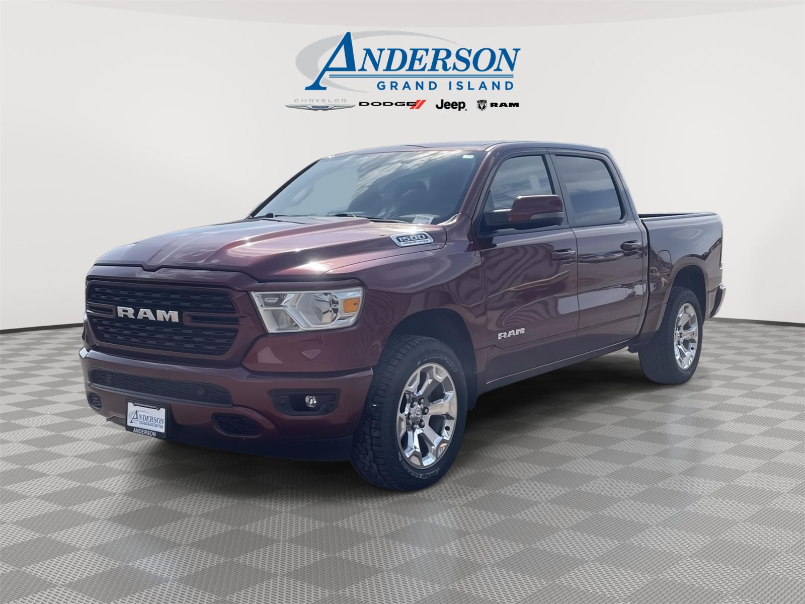 Delmonico Red Pearlcoat 2023 RAM 1500 Big Horn Crew Cab 4WD Pickup Truck Four-Wheel Drive 8-Speed Automatic