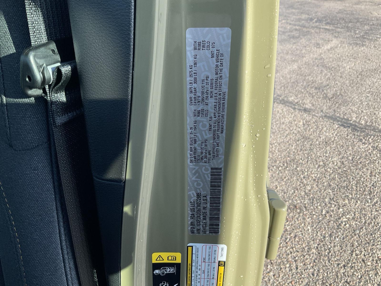 New 2026 Jeep Wrangler for sale in Grand Island NE