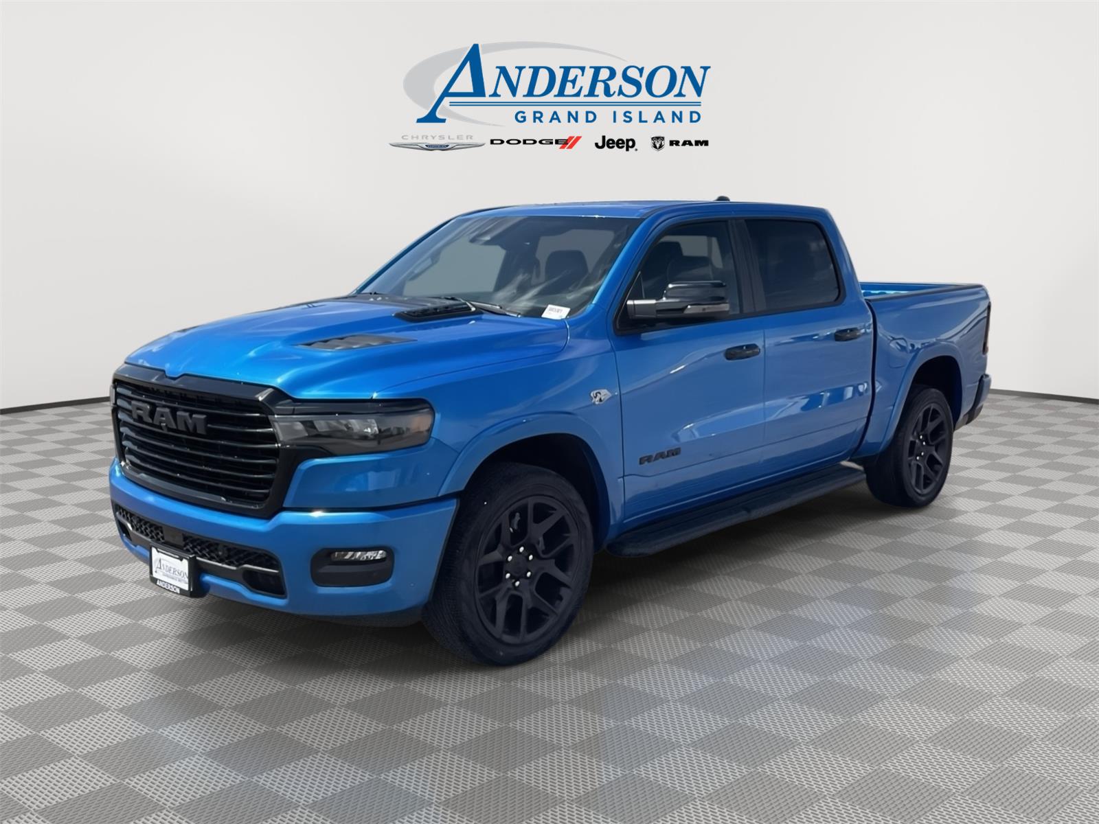 Hydro Blue Pearlcoat 2026 RAM 1500 Pickup Truck Four-Wheel Drive 8-Speed Automatic