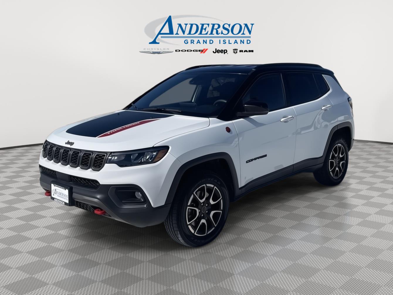 Bright White Clearcoat 2025 Jeep Compass Trailhawk 4WD SUV / Crossover Four-Wheel Drive 8-Speed Automatic