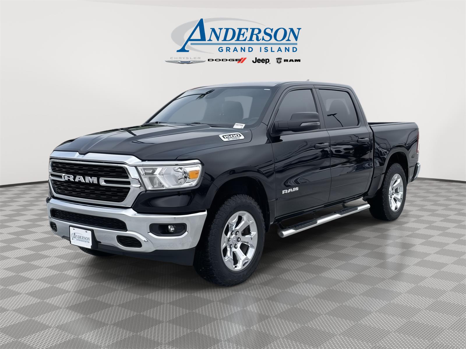 Diamond Black Crystal Pearlcoat 2023 RAM 1500 Pickup Truck Four-Wheel Drive 8-Speed Automatic