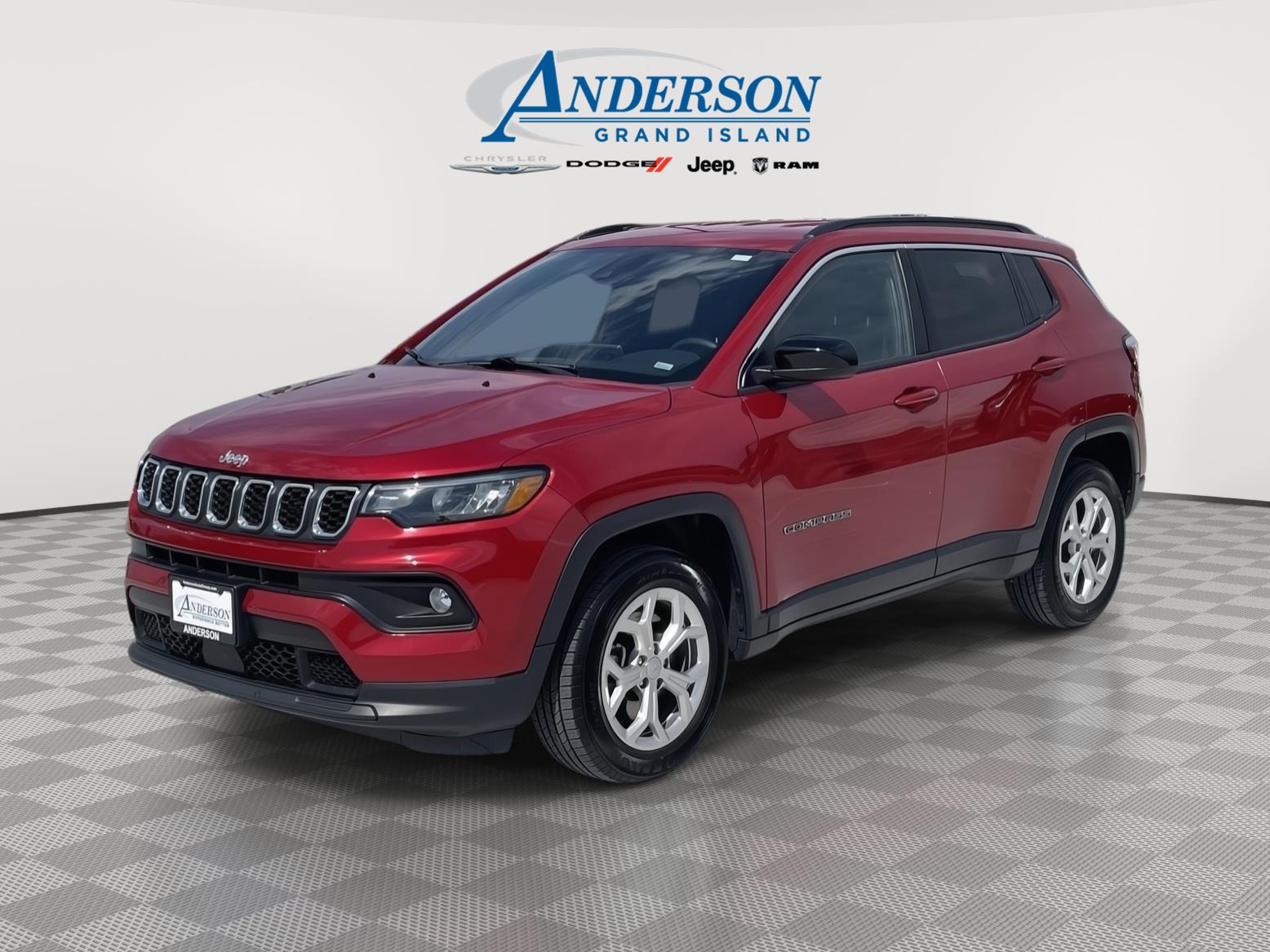 Red Hot Pearlcoat 2024 Jeep Compass SUV / Crossover Four-Wheel Drive 8-Speed Automatic
